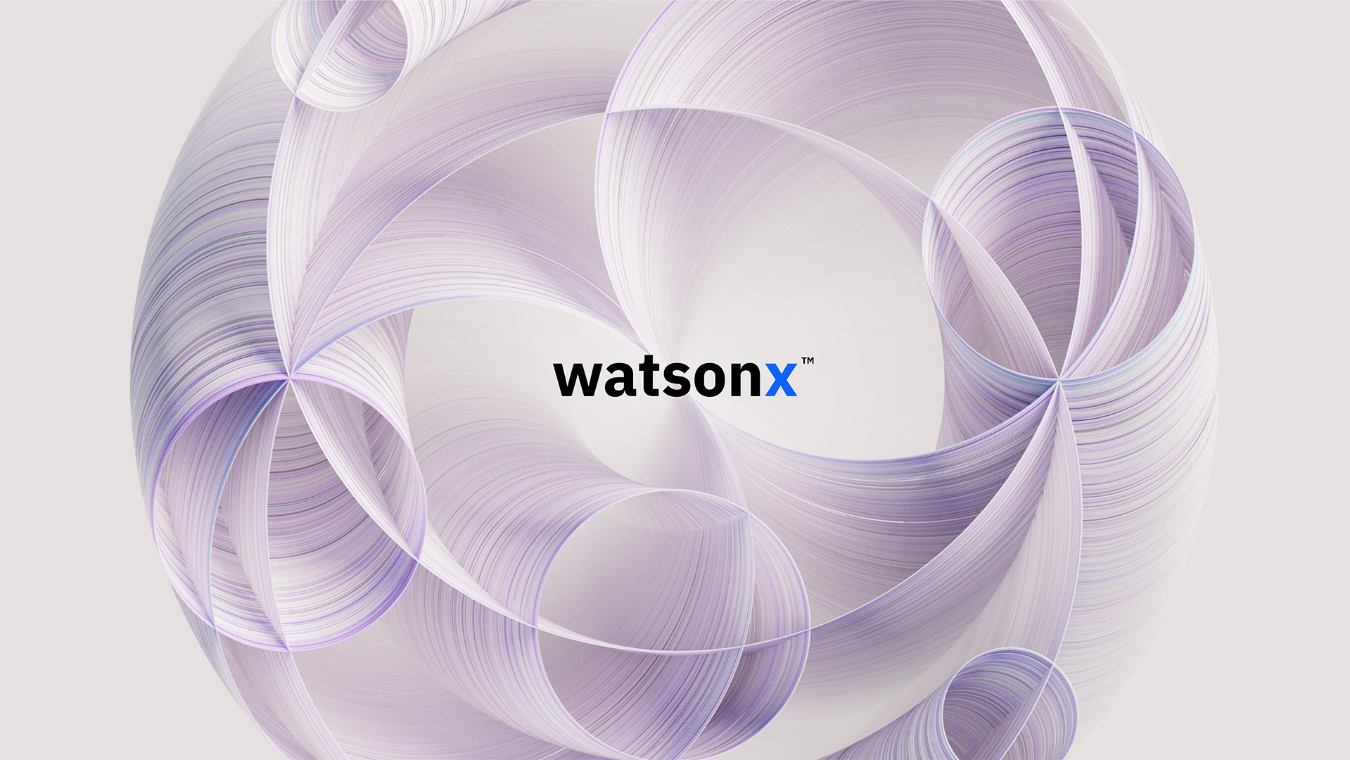 Photo of watsonx logo with purple circles surrounding it.